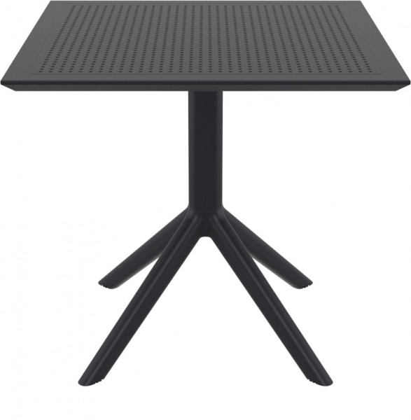 Стол пластиковый, Sky Table 80, 800х800х740 мм,  черный
